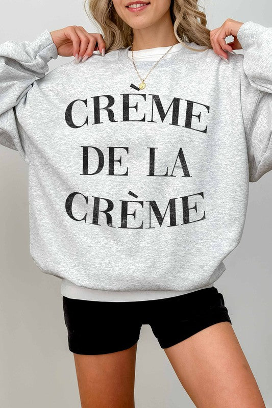 CREME DE LA CREME OVERSIZED SWEATSHIRT