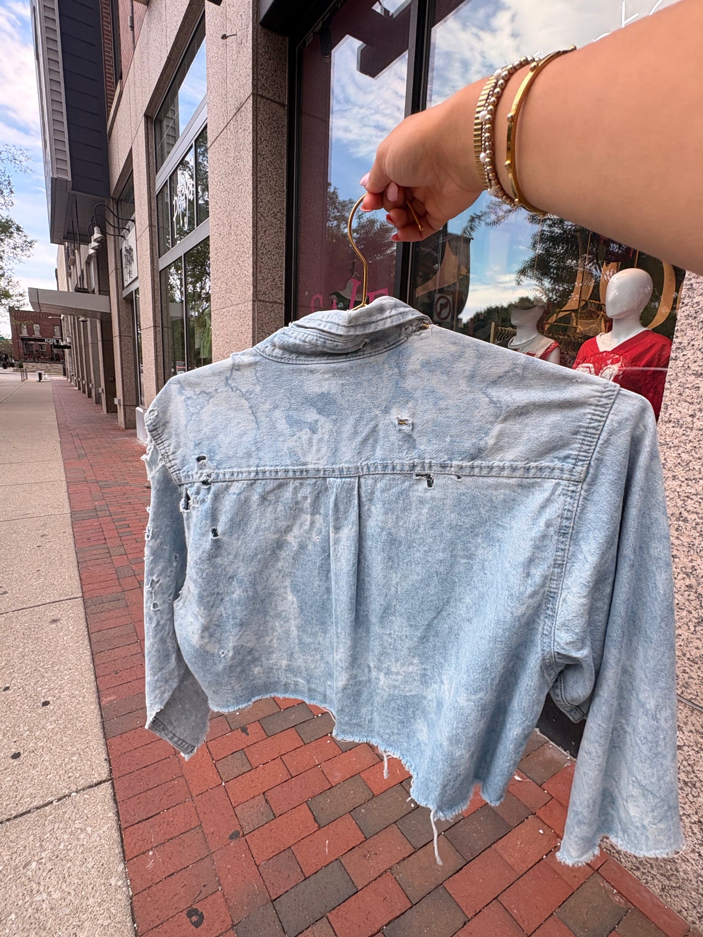 OSU Inspired Denim Top