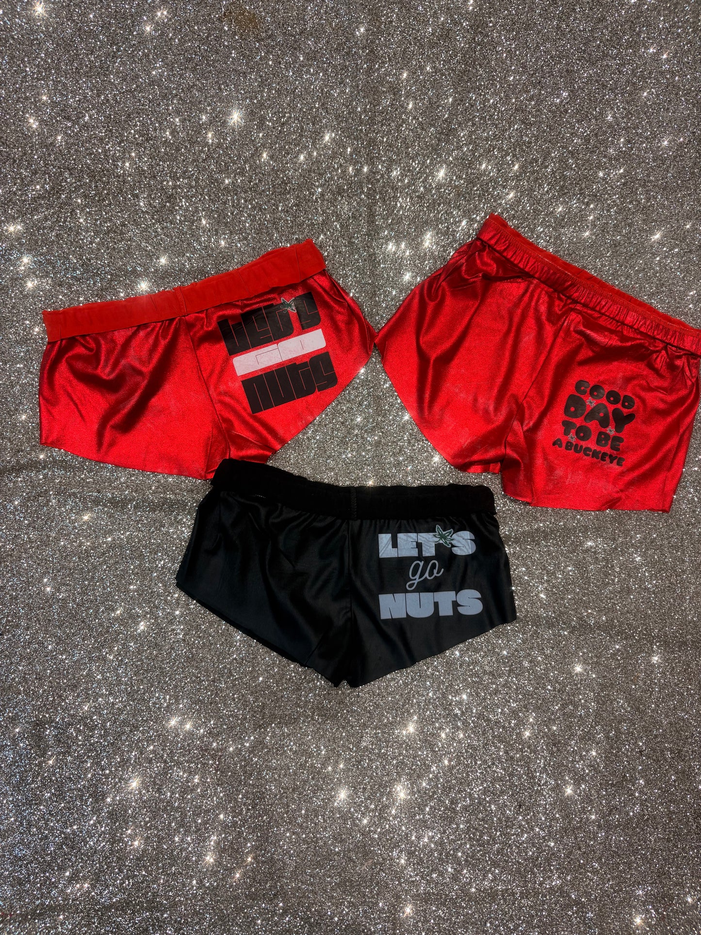 Metallic OSU shorts