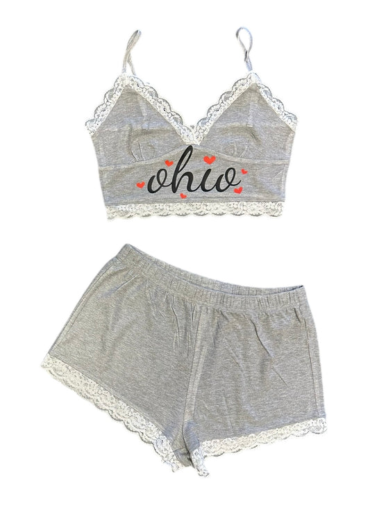 OSU LACE CAMI TOP -TOP ONLY