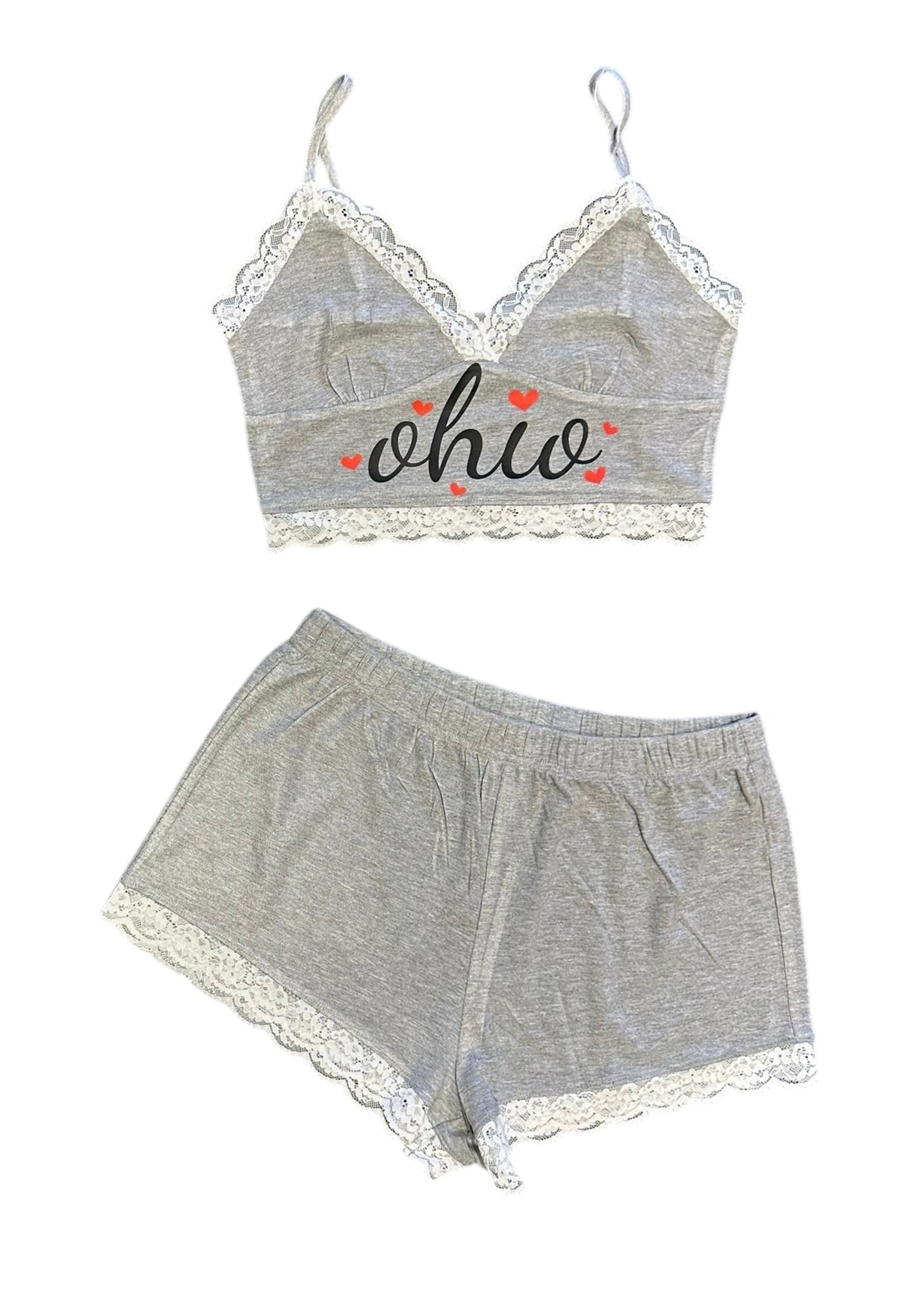 OSU LACE TRIM SHORTS