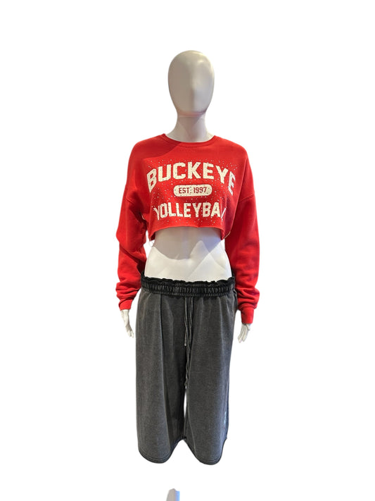 OSU RECON RHINESTONE CROPPED SWEATSHIRT