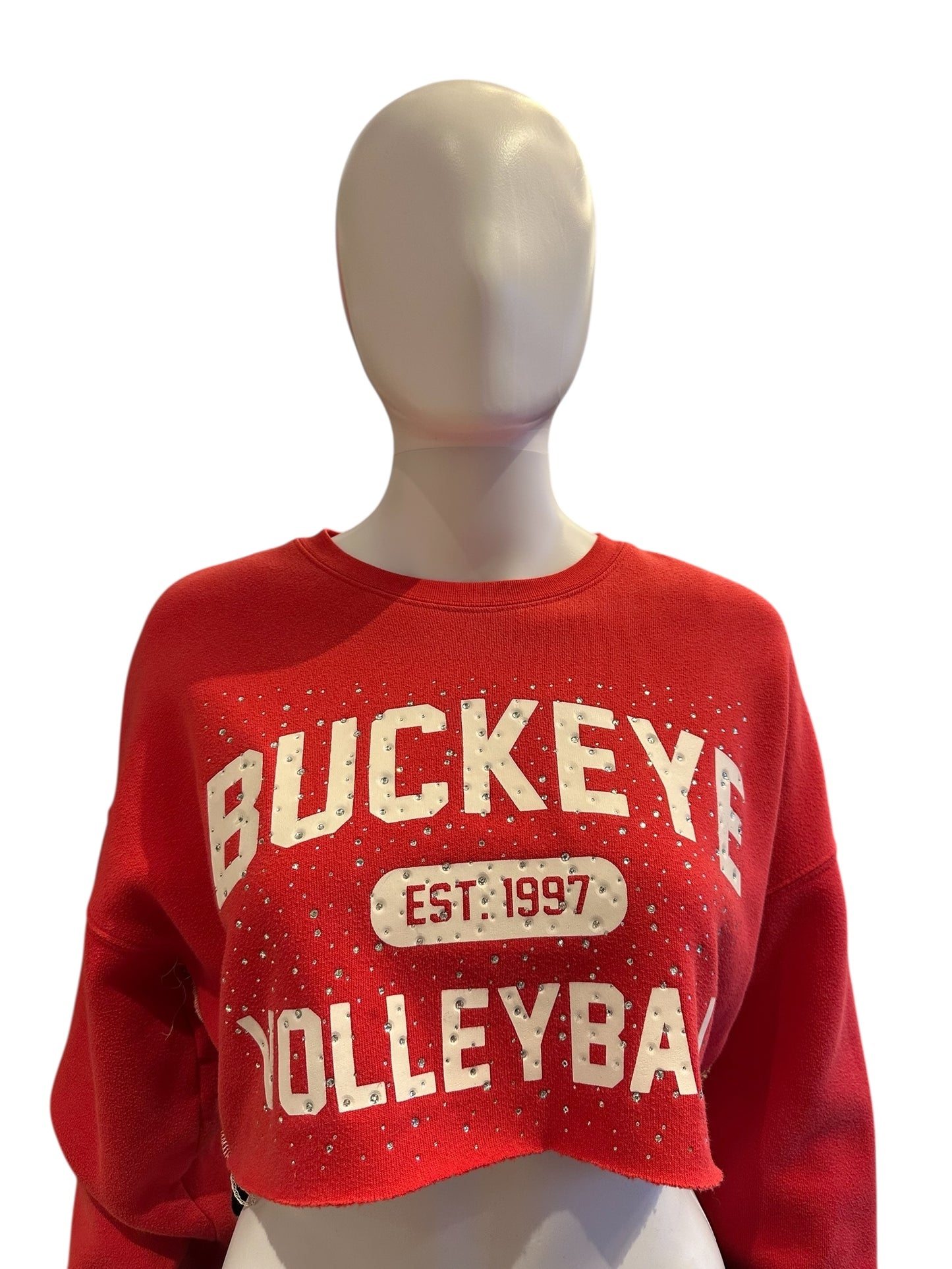 OSU RECON RHINESTONE CROPPED SWEATSHIRT