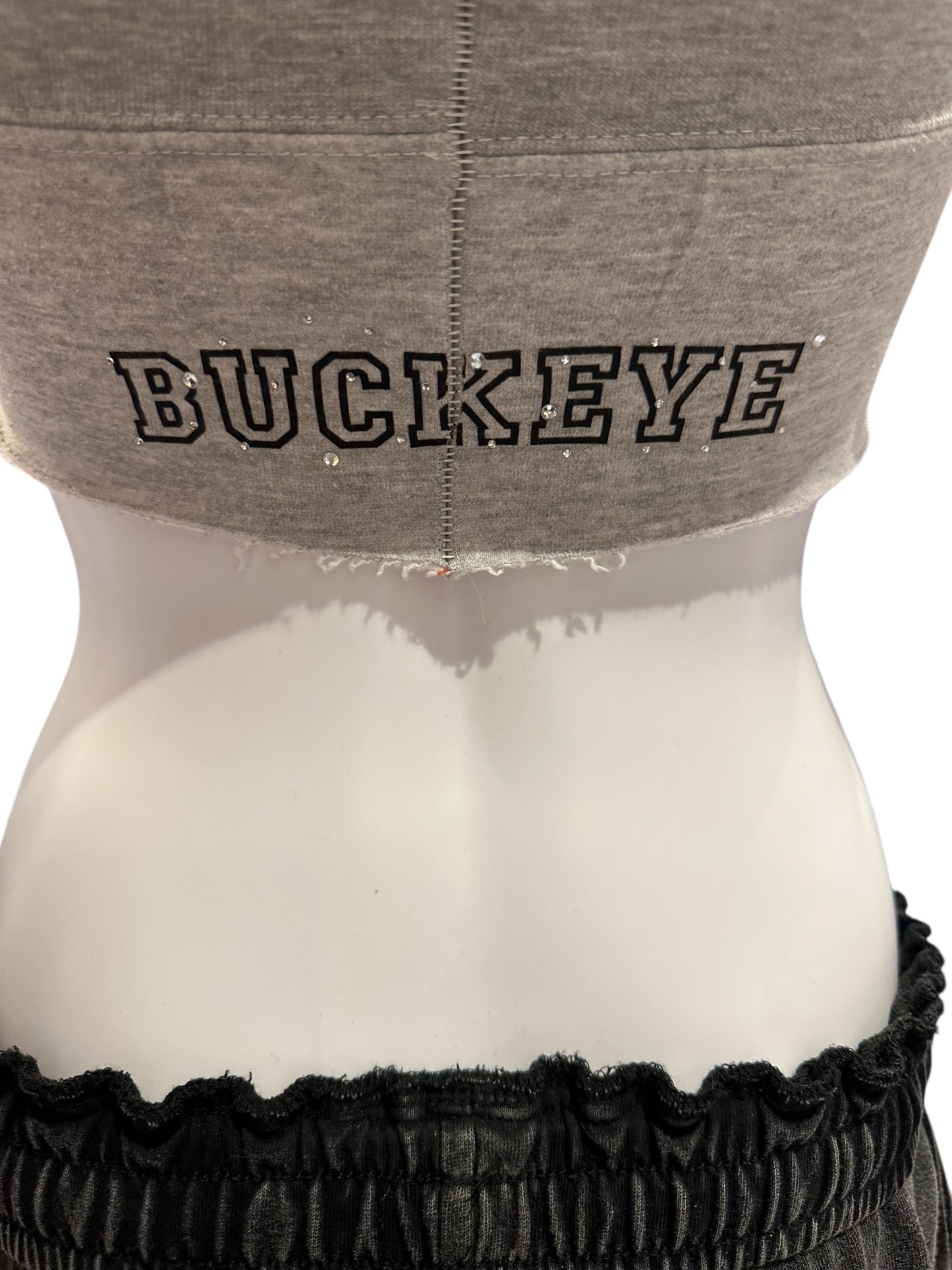 OSU RECON RHINESTONE BUCKEYE LEAF BANDEAU
