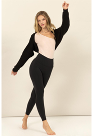 RIBBED KNIT BOLERO CARDIGAN