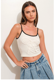 RIBBON LACE DETAIL CAMI TOP