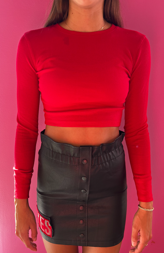 OSU Recon Leather Skirt