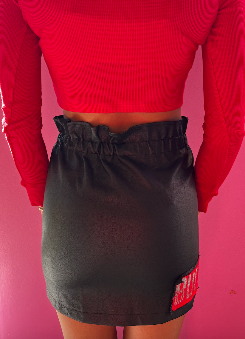 OSU Recon Leather Skirt