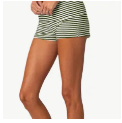 STRIPED YOGA SHORTS