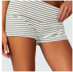 STRIPED YOGA SHORTS