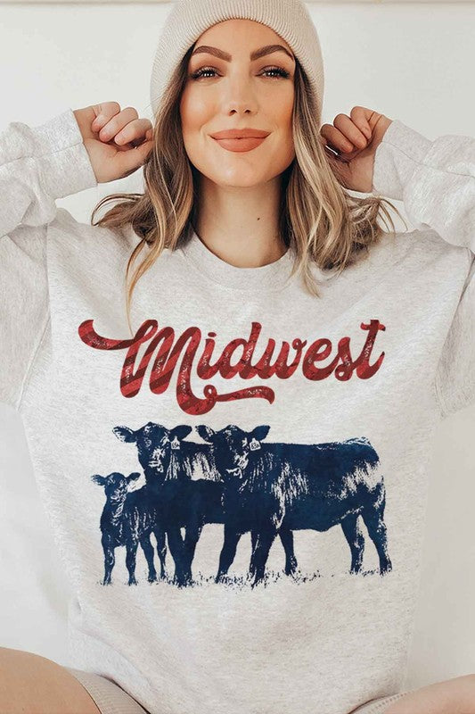 MIDWEST CATTLE SWEATSHIRT PLUS SIZE