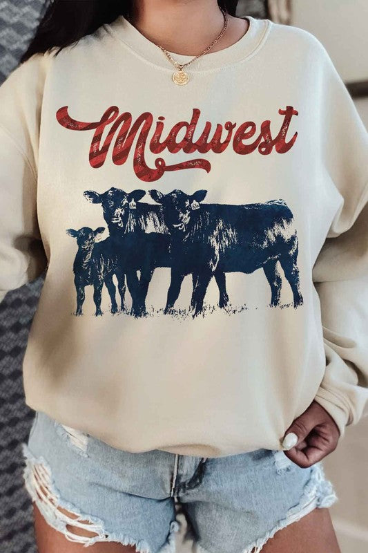 MIDWEST CATTLE SWEATSHIRT PLUS SIZE