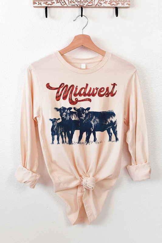 MIDWEST CATTLE LONG SLEEVE TEE