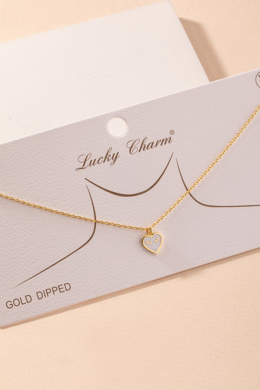 Heart Eyes Pendant Necklace