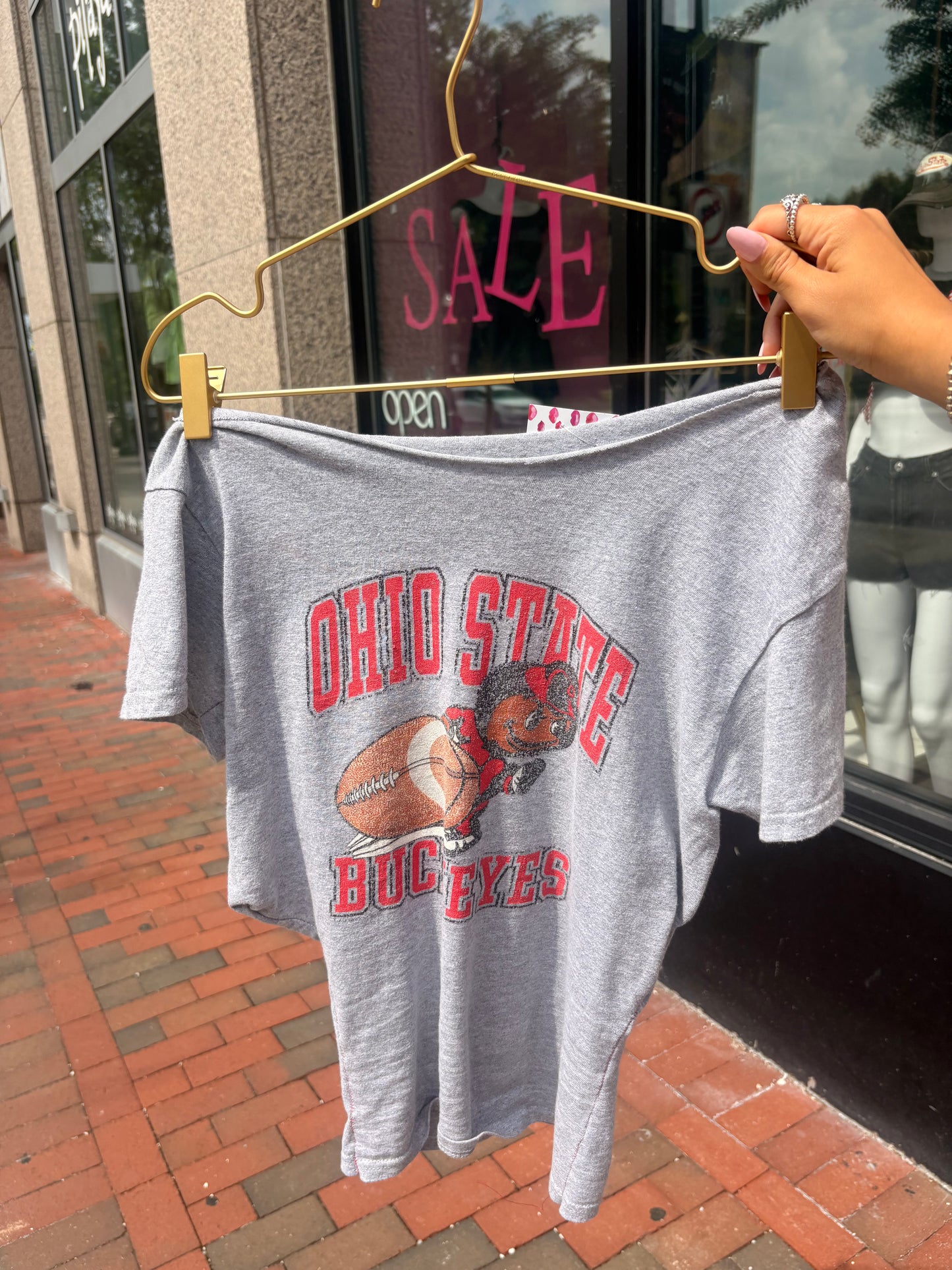 Off the Shoulder Reconstructed Tee