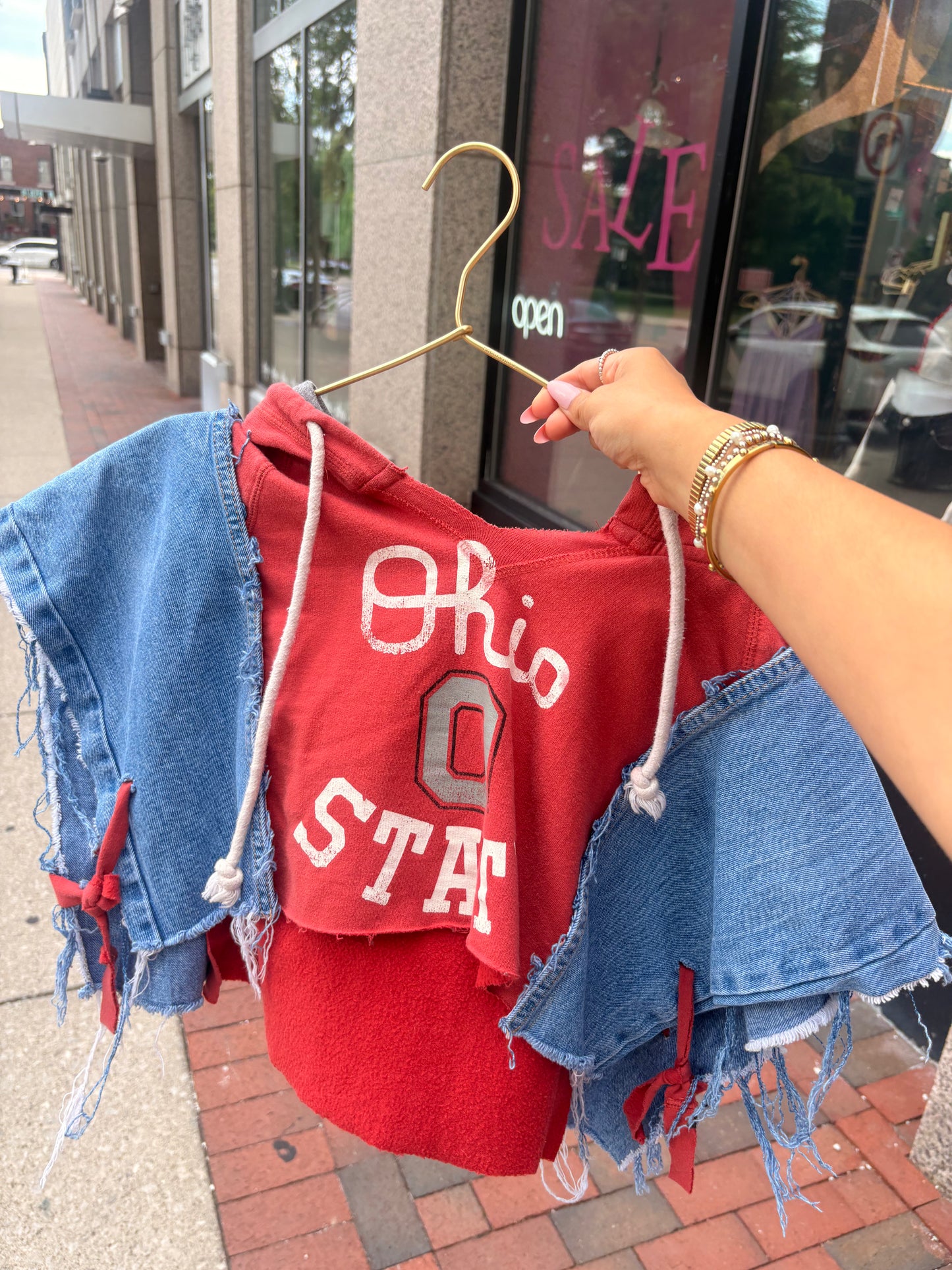 Denim and OSU Hoodie