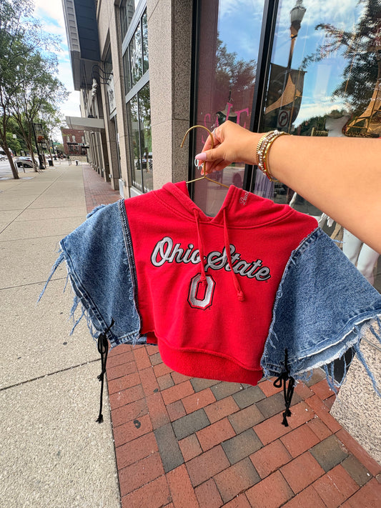 Denim and OSU Hoodie