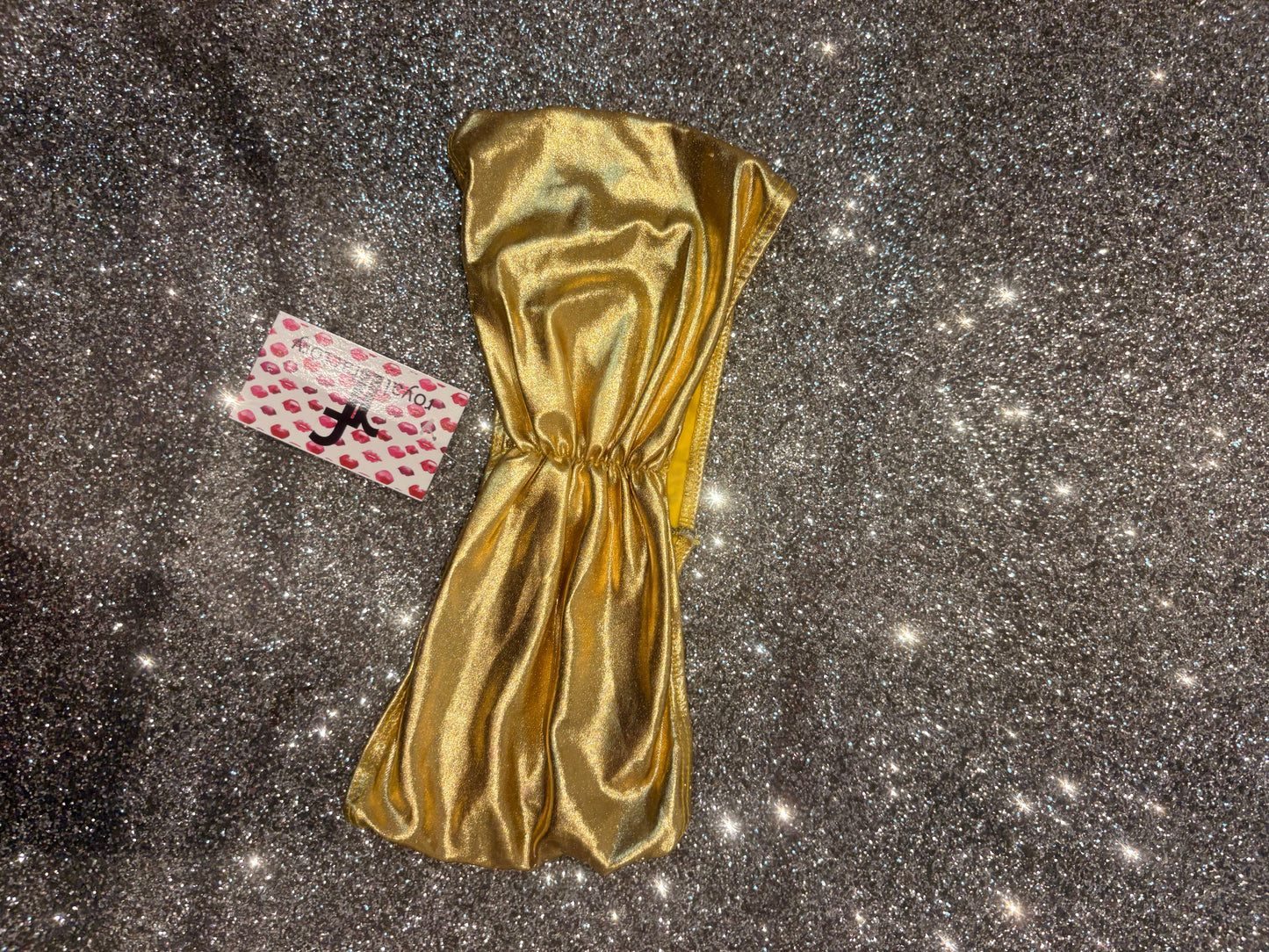 Metallic Bandeau Top