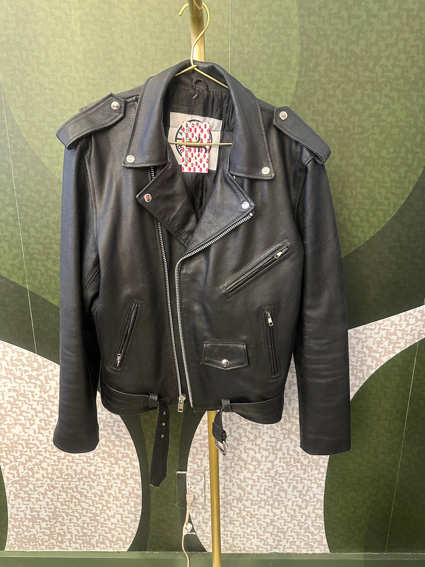 ANGRY YOUNG AND POOR OSU RECON LEATHER JACKET