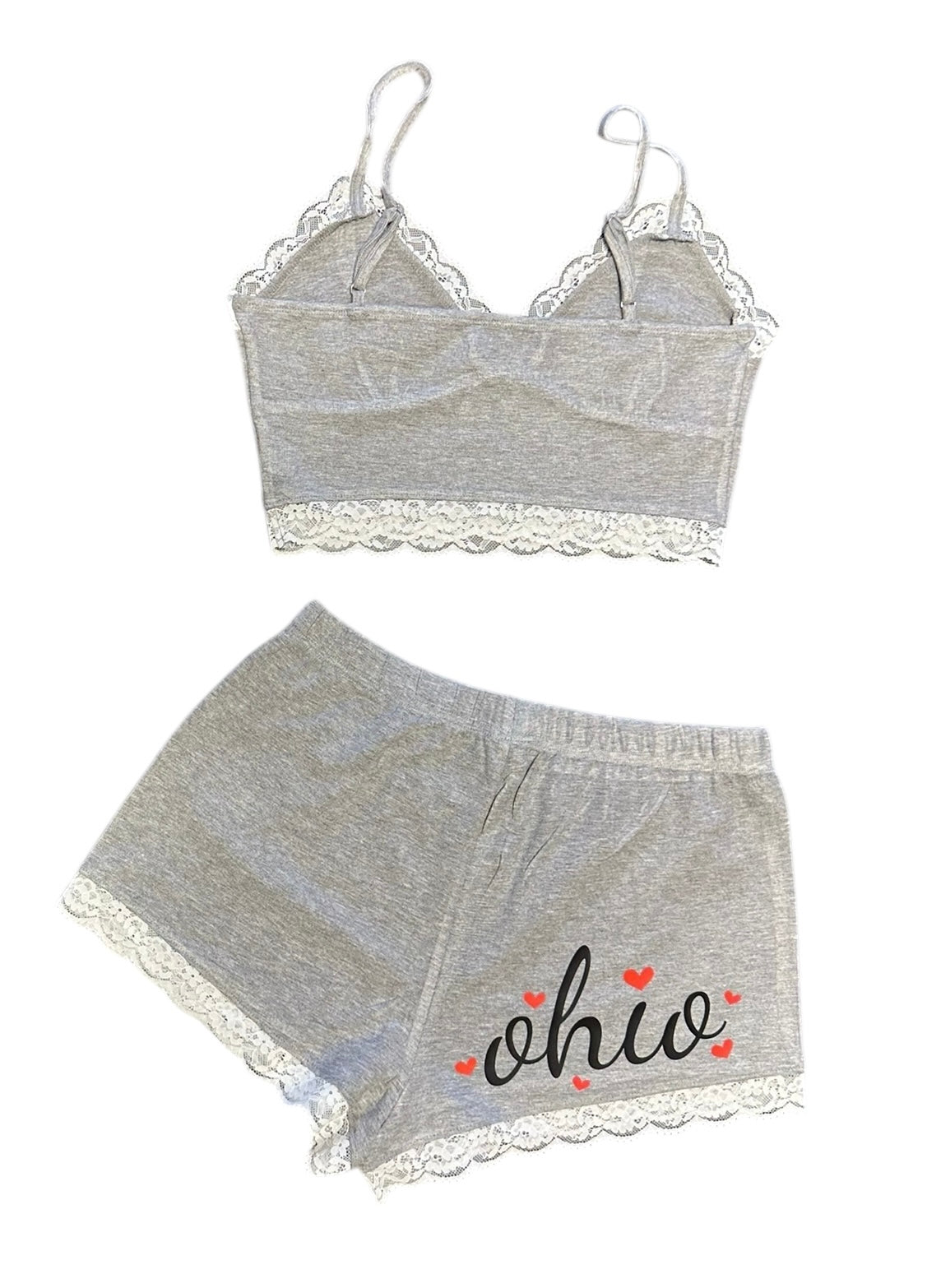 OSU LACE TRIM SHORTS