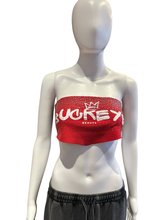 OSU RECON RHINESTONE BUCKEYE BEAUTY BANDEAU