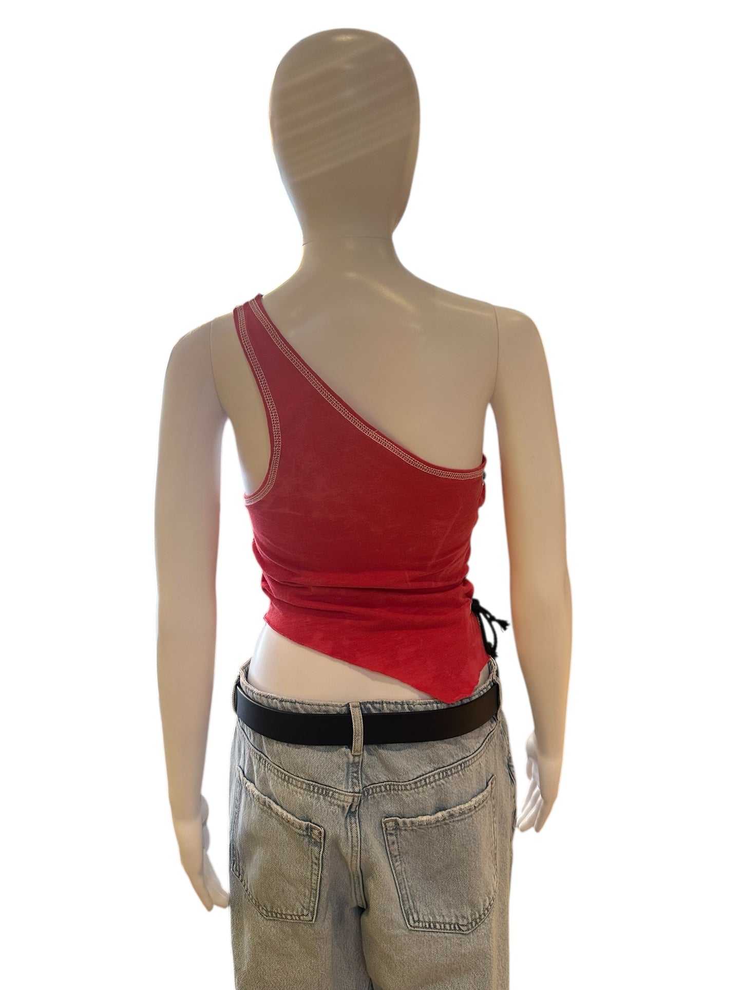 OSU RECON ONE SHOULDER TOP W/LACE UP SIDE