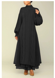 LONG SWEATER W/SIDE SLITS