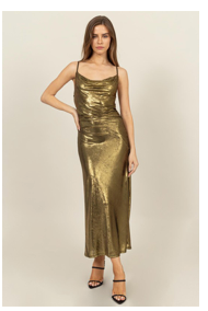 GOLD SLIP DRESS
