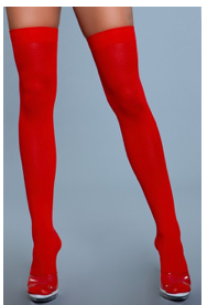 Opaque Nylon Thigh Highs