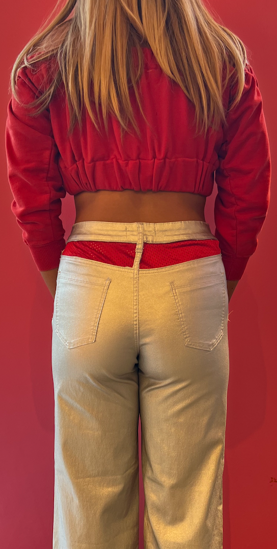 OSU Recon Off-the-Shoulder Crop Sweatshirt