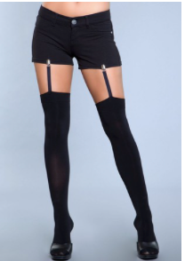 Hanging On Clip Garter Thigh Highs
