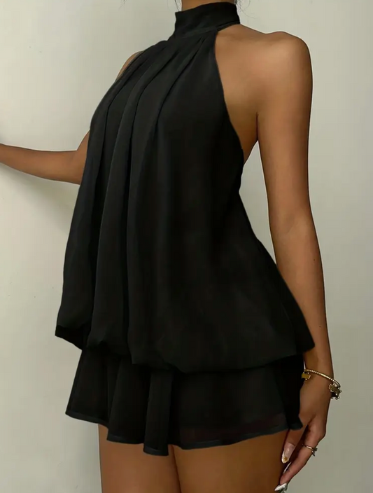 Backless Chiffon Dress