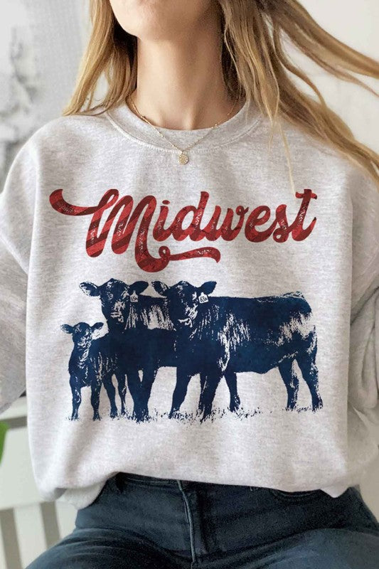 MIDWEST CATTLE SWEATSHIRT PLUS SIZE