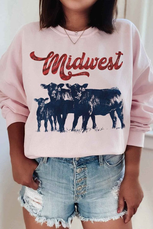 MIDWEST CATTLE SWEATSHIRT PLUS SIZE