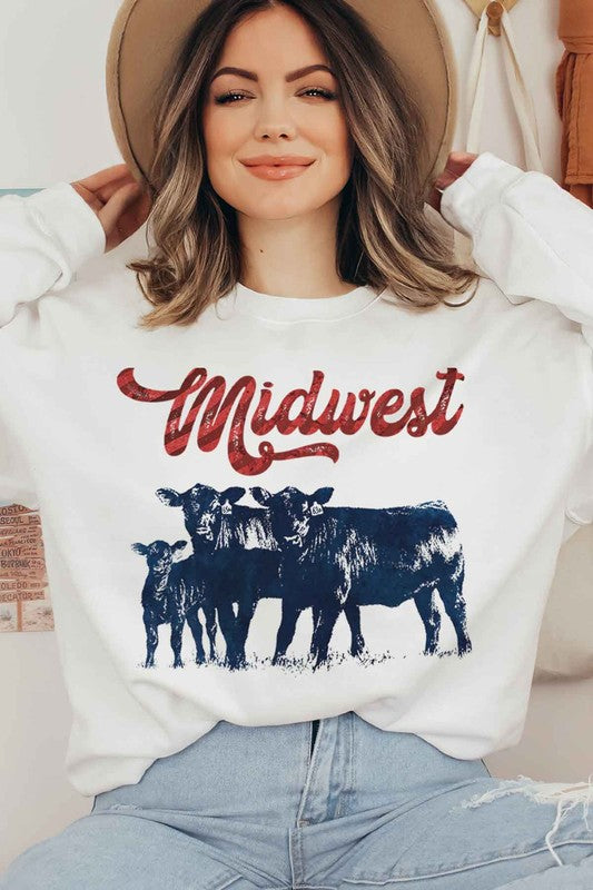 MIDWEST CATTLE SWEATSHIRT PLUS SIZE